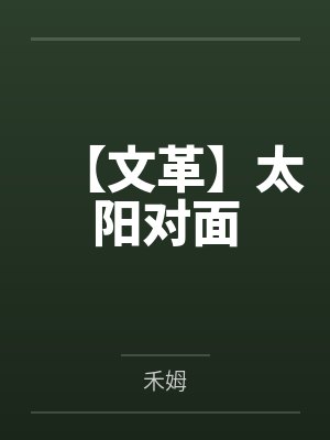 【文革】太阳对面封面